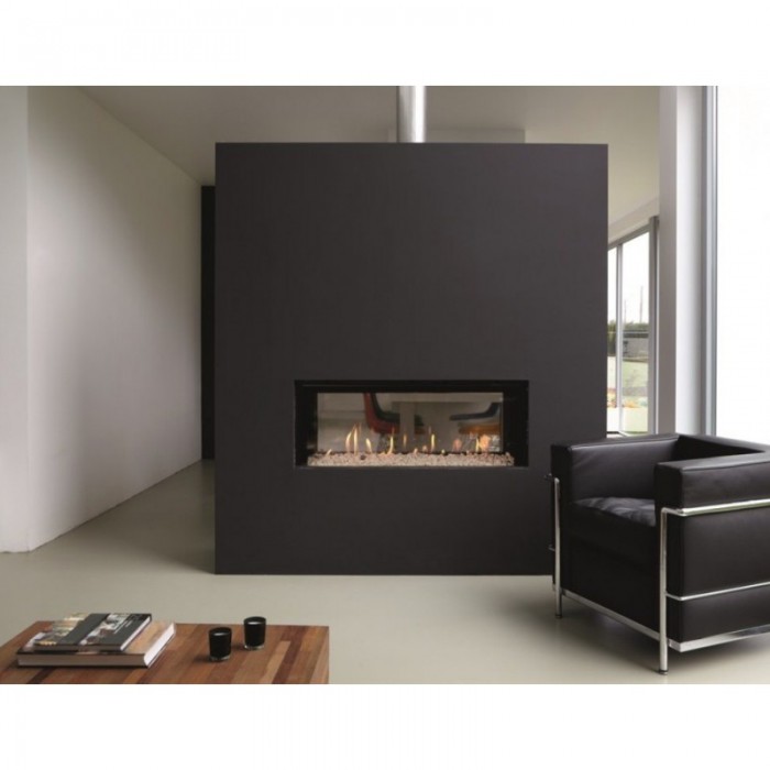 Каминная топка газовая M-design 1150 DH DOUBLE FACE Diamond