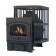 Печь банная чугунная "Сибирь-24". Каминная дверца "Сибирь" (сетка)